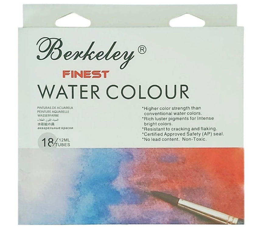Watercolor Tube 18 Colors 1