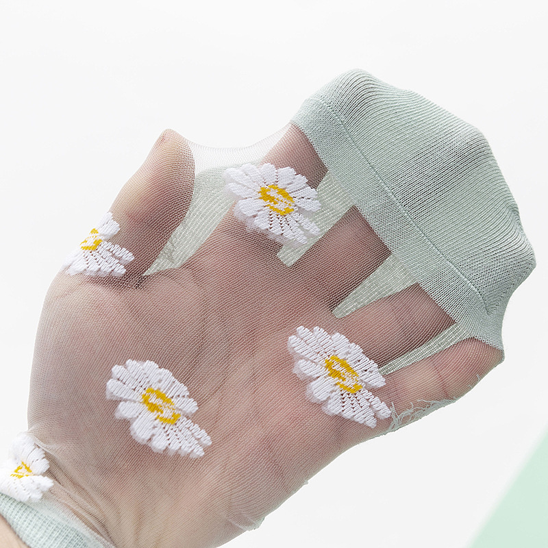 Sheer Floral Socks 3