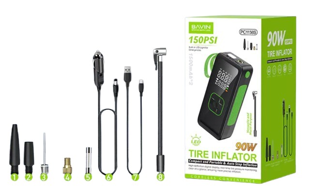 Tire Inflator	  3