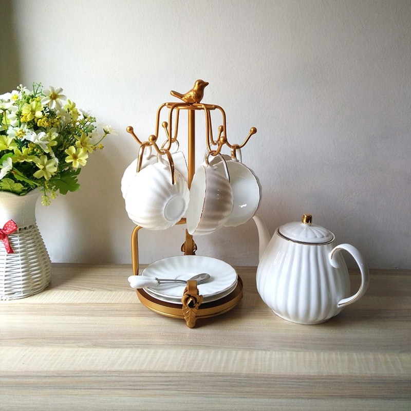 Iron Tea Cup Rack 3