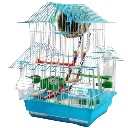 Bird Cage House for Love Bird With Feeding Box  1