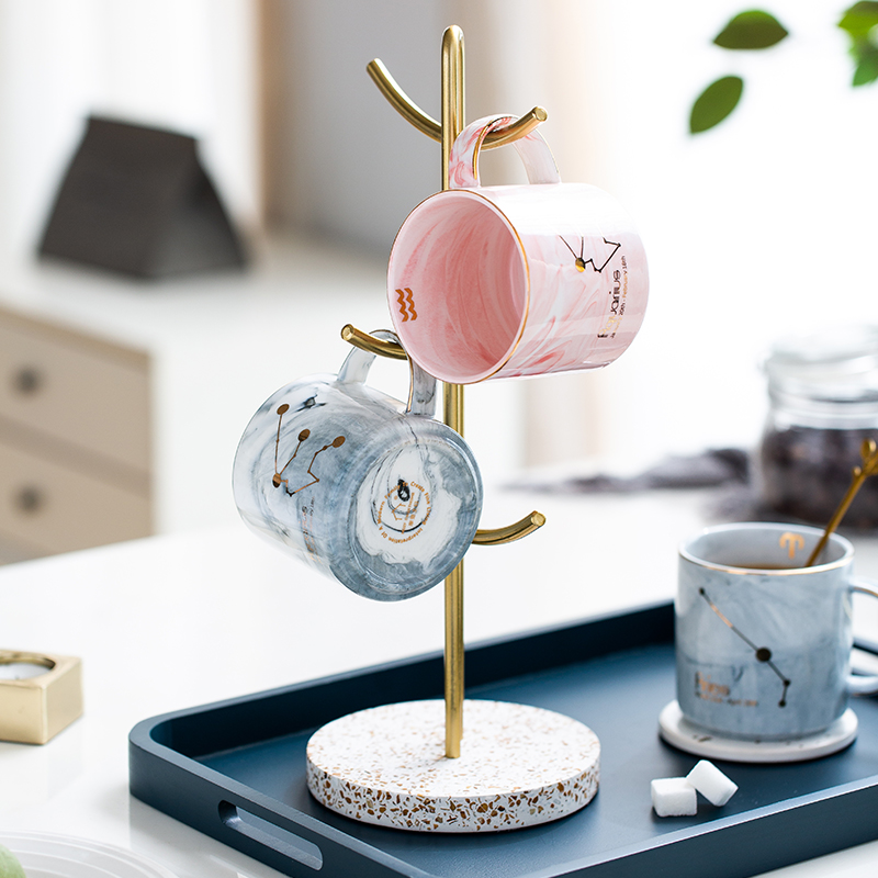 Metal Mug Holder With 6 Hooks 2