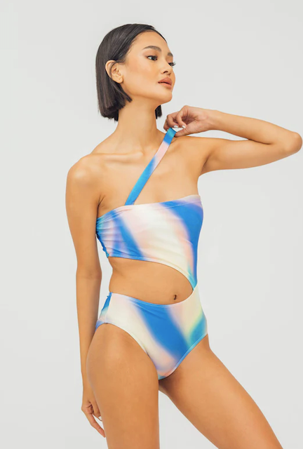 Jem Asymmetrical Strap Side Cutout One Piece 2