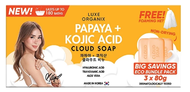 Papaya + Kojic Acid Cloud Soap	 1