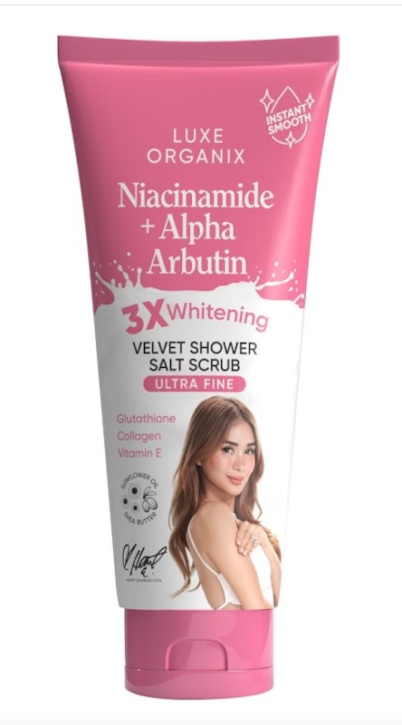 Niacinamide + Alpha Arbutin Velvet Shower Salt Scrub 1