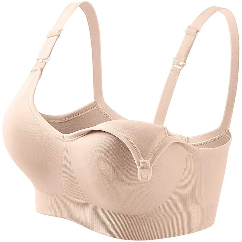 Nursing Maternity Sleeping Breastfeeding Seamless Bra 3