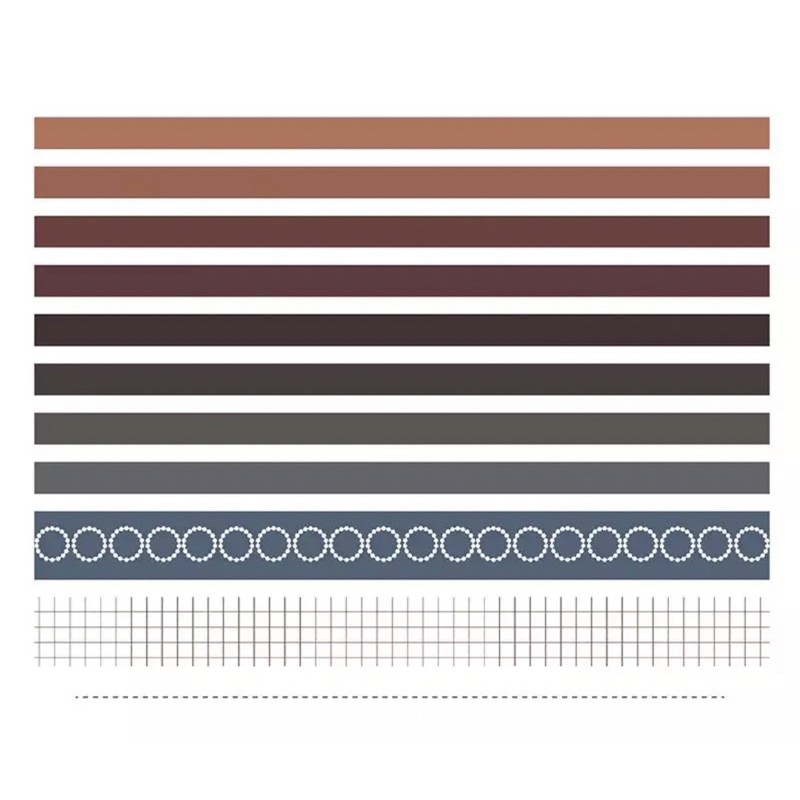 10 Rolls/Set Elegant Swatches Washi Tape 9