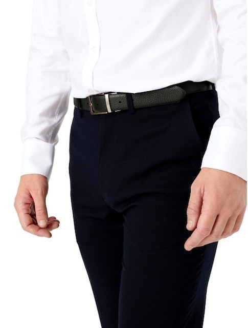 Reversible Textured Leather Belt 4
