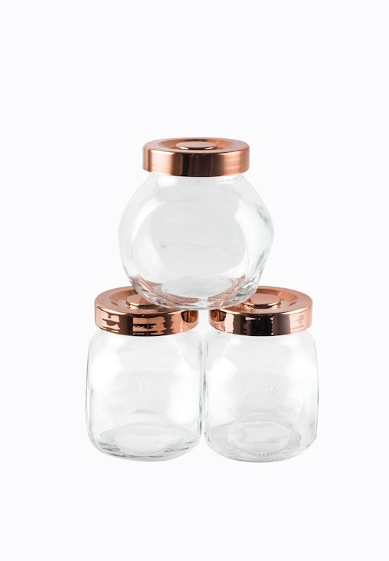 3-Piece Glass Spice Jar 1
