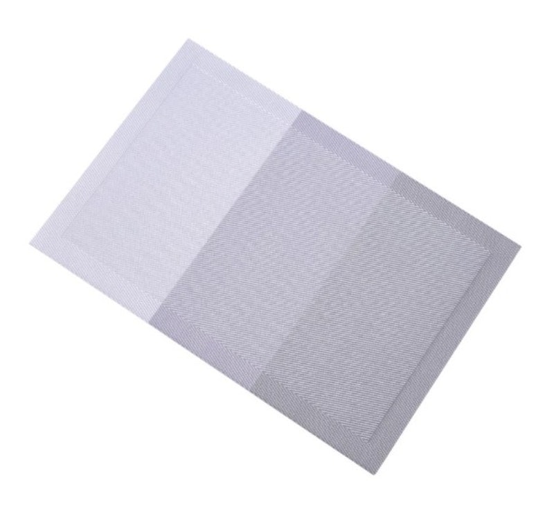 3 Tone Design European Modern Style Woven Vinyl Placemat 1