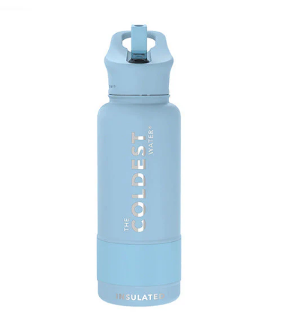 Sports Water Bottle with Straw Lid 2