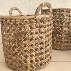 Dark Clover Round Basket