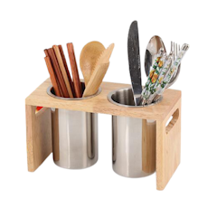 Minimalist 2-Piece Utensil Holder