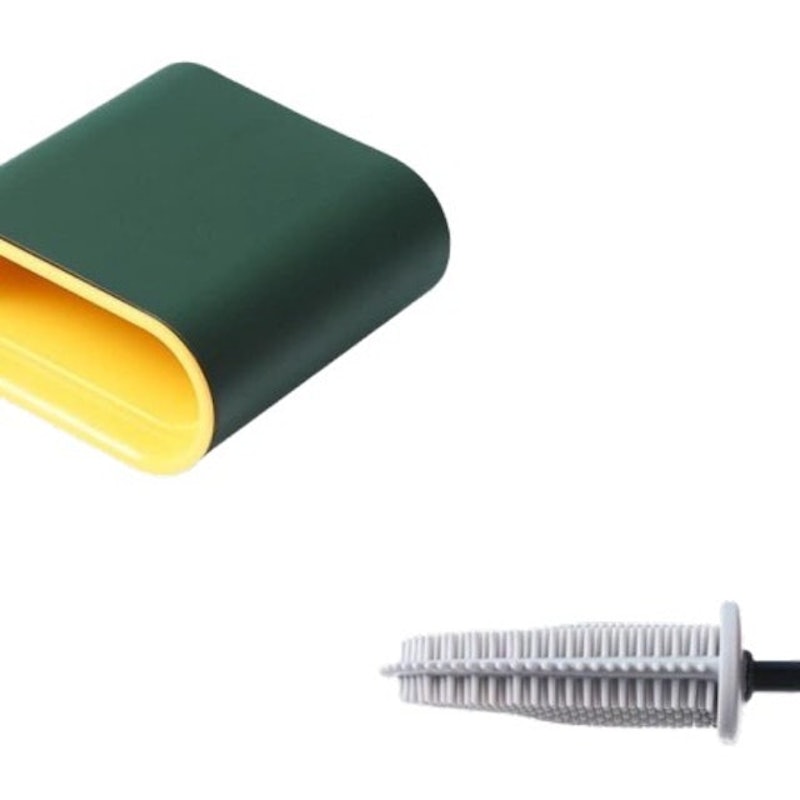 Home Silicone Toilet Brush With Holder 2