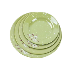 Floral Design Melamine Dinner Tableware