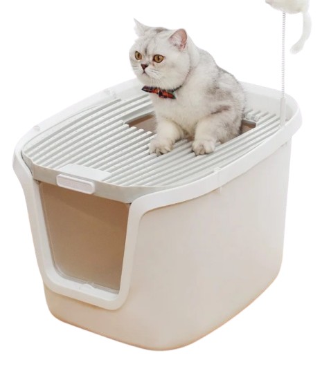 Fully Enclosed Large Cat Litter Box 2