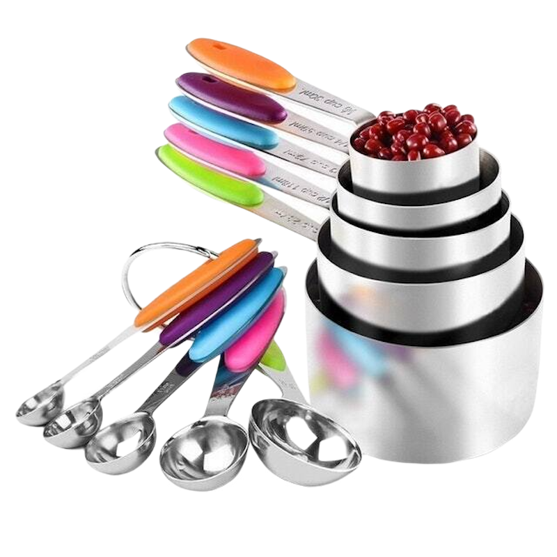 10-Piece Measuring Spoons and Cups Set 1