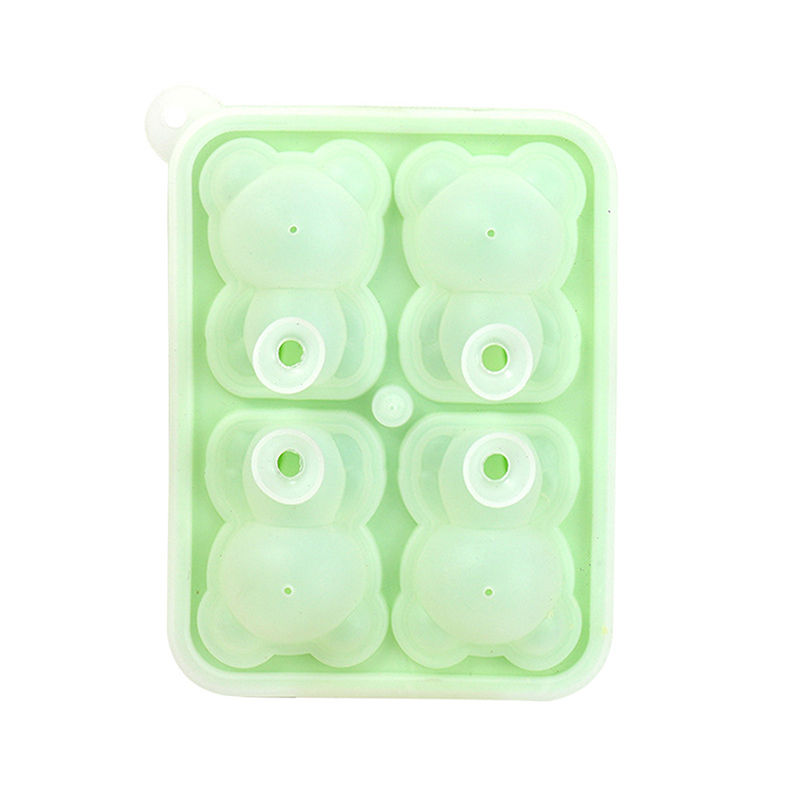 Teddy Bear Shaped Ice Molder Silicone 2