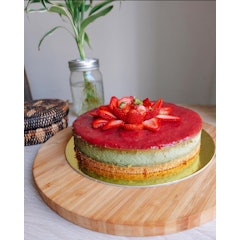 Matcha Tofu-Based Cheesecake