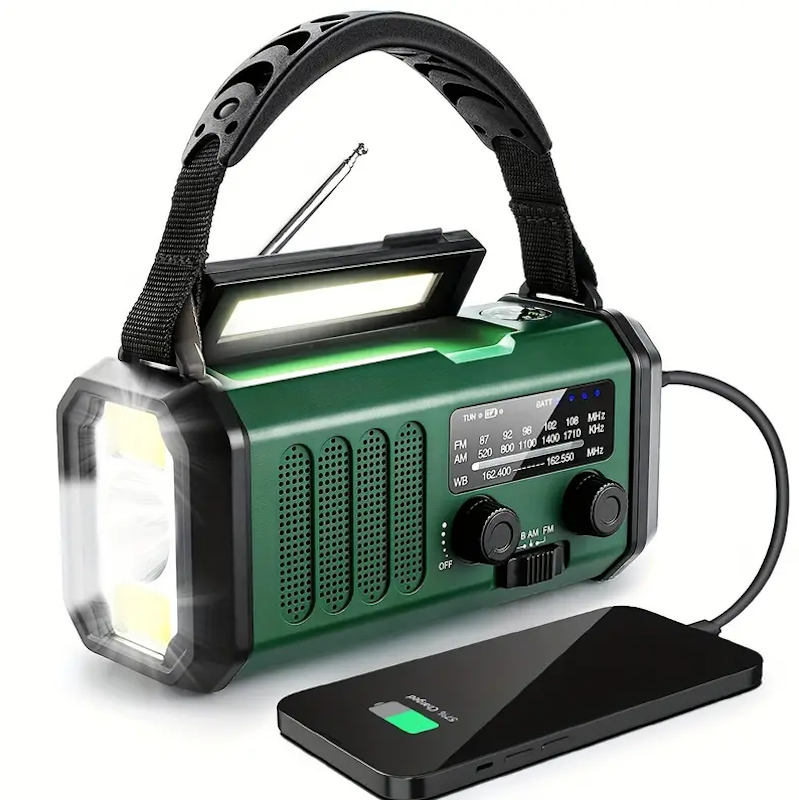 10000mAh Portable Solar Radio With LED Light 1