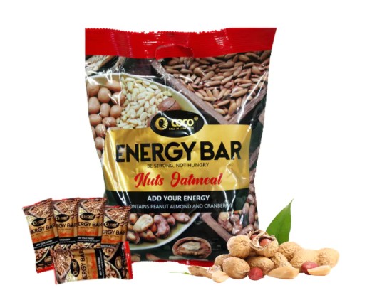 Energy Bar - Nuts, Oatmeal & Cranberry Blend, Healthy Snack 400g 40pcs	  3