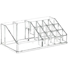 16 Slot Acrylic Makeup Brush Cosmetic Vanity Organizer