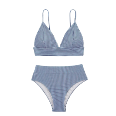Refine Striped Summer Spring Women's Bikini Sets
