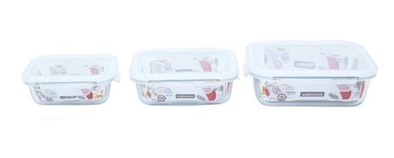 Rectangle Glass Food Container 3