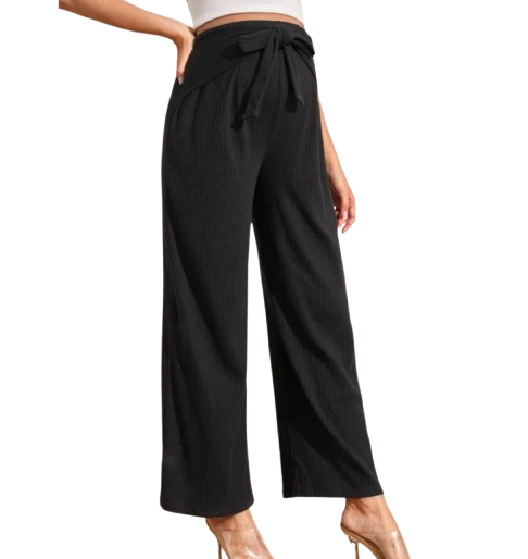 Maternity Knitted Ribbed Wide Leg Pants 1
