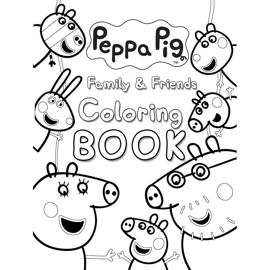 Peppa Pig, Family and Friends Coloring Book 2