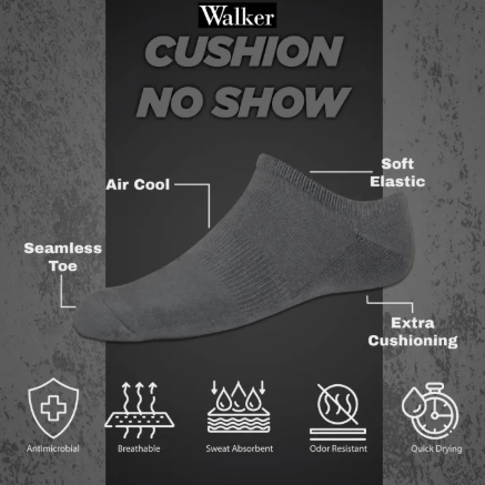 Organic Cotton No Show Socks 3