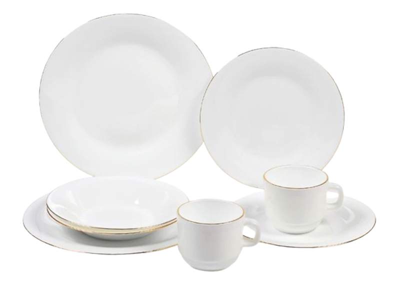8pc Opal Dinnerware Set 1