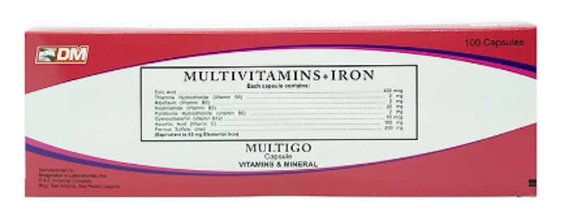 Multivitamins + Iron Capsule 1
