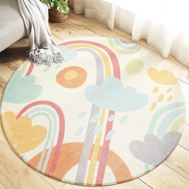 Printed Furry Nursery Rugs 1