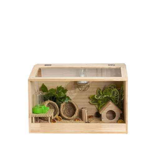 Panoramic Wooden Hamster Cage 1