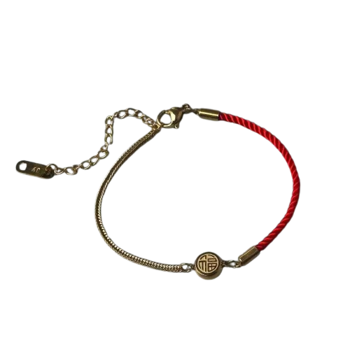 AGHARID Gold Plated Red Tail Chain Bracelet 1