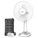 Firefly 12″ Rechargeable Desk Fan With Emergency Solar Panel and Lamps 1