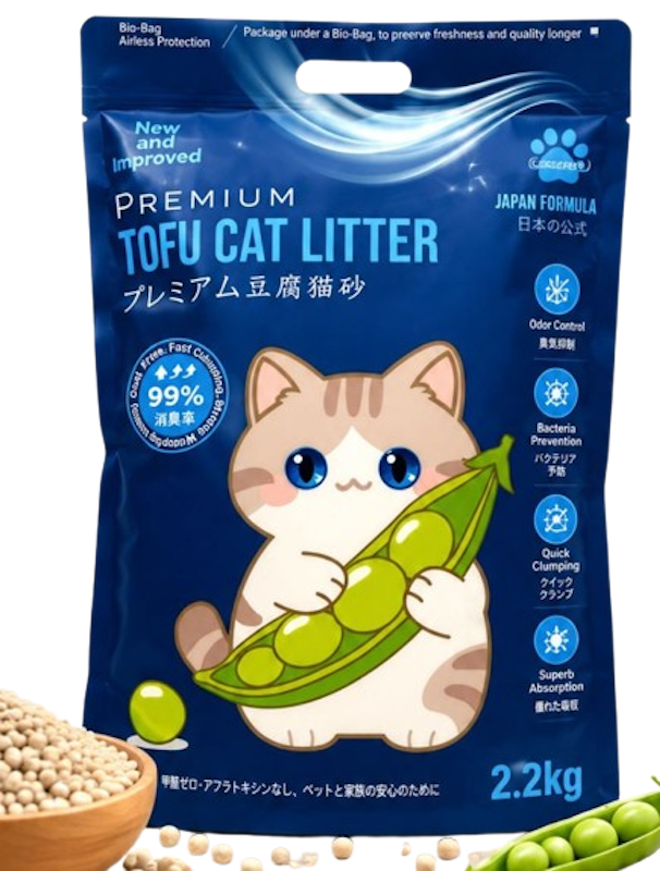 Premium Tofu Cat Litter 1