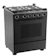 Midea 4-Burner Black Gas Range 60cm 1