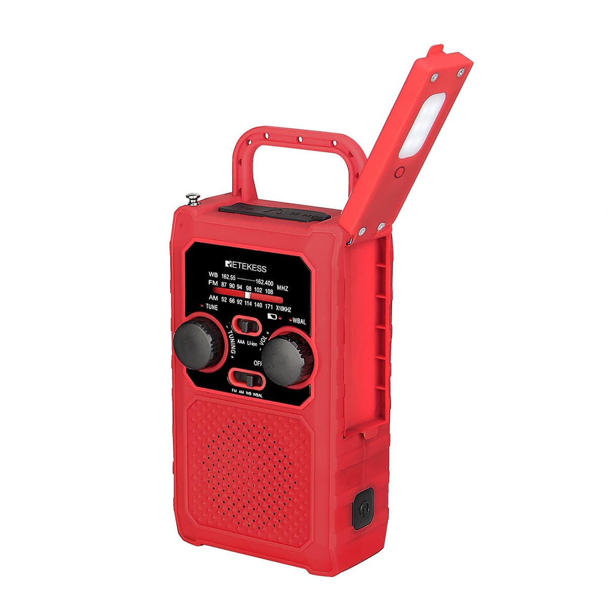 TR201 5000mAh Multifunctional Solar Hand Crank Radio 2