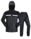Generic Motorcycle Riding Raincoat Suit Black with Reflective Safety Strips 1