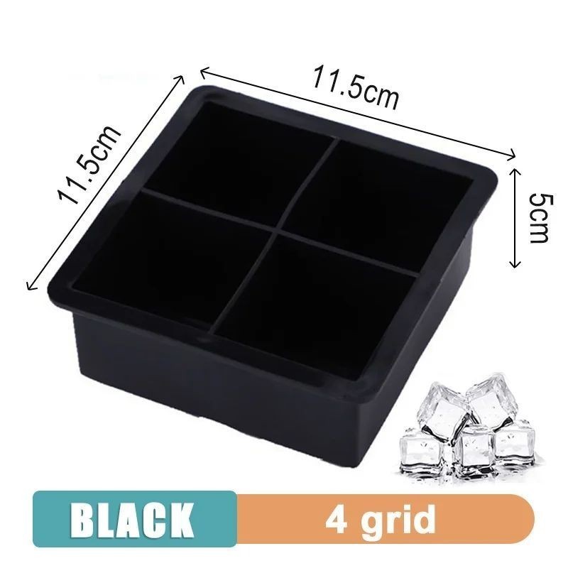 4/6/8 Grid Silicone Ice Cube Tray 2
