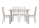 San-Yang Furniture Dining Set 4-Seater Oak Color 1