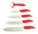 null 5-Piece Ceramic Knife Set With Acrylic Blade Holder 1