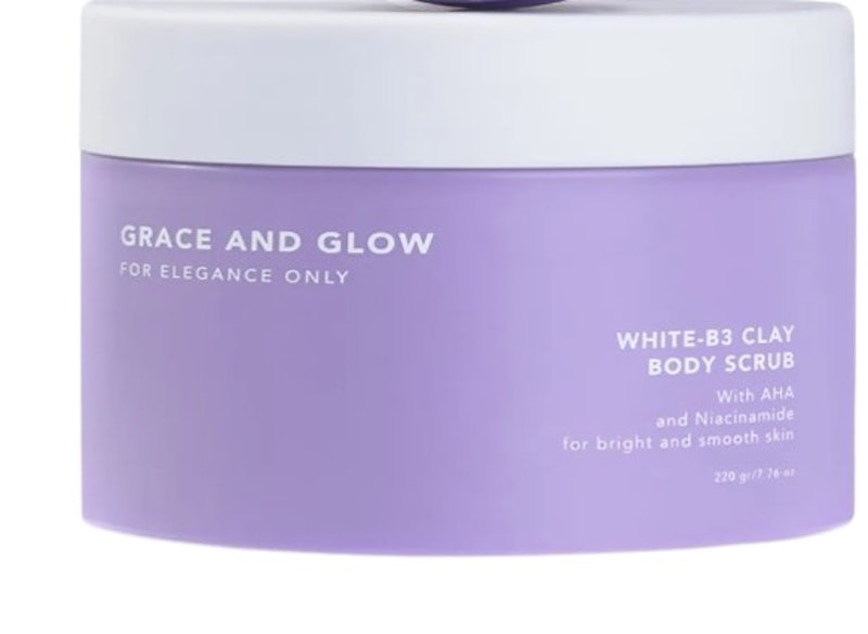 White B3 Clay Body Scrub Mask 1