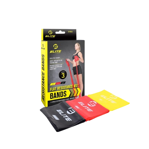 Flat Resistance Bands Set Of 3 Light, Medium, Heavy 1