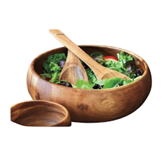 Handcrafted Acacia Wood Bowl