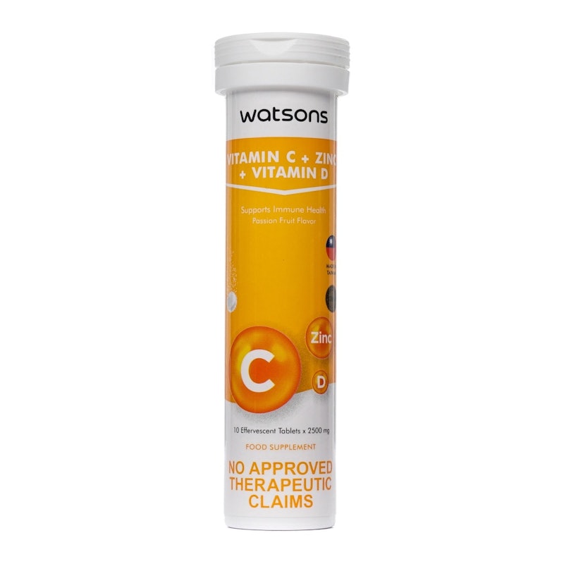 Vitamin C + Zinc + Vitamin D 2500mg Effervescent Tablet 1