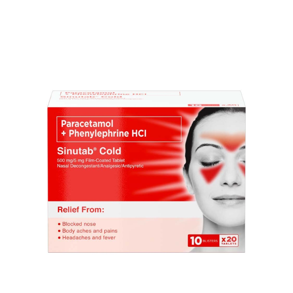 Sinutab Cold Tablet	 1