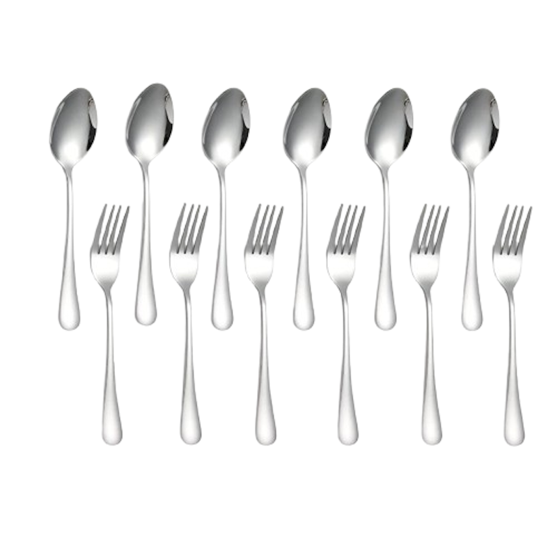 Heavy Duty Dinner Spoon and Fork Set 1